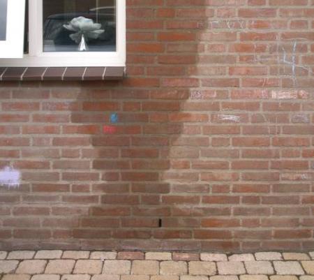 muur, natte muur