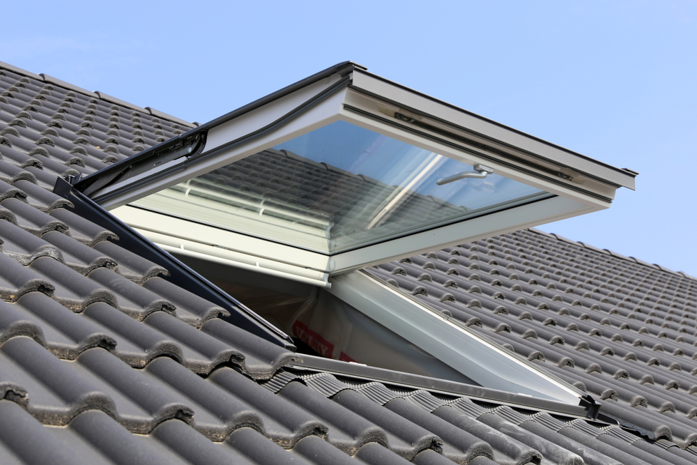 open raam op dak