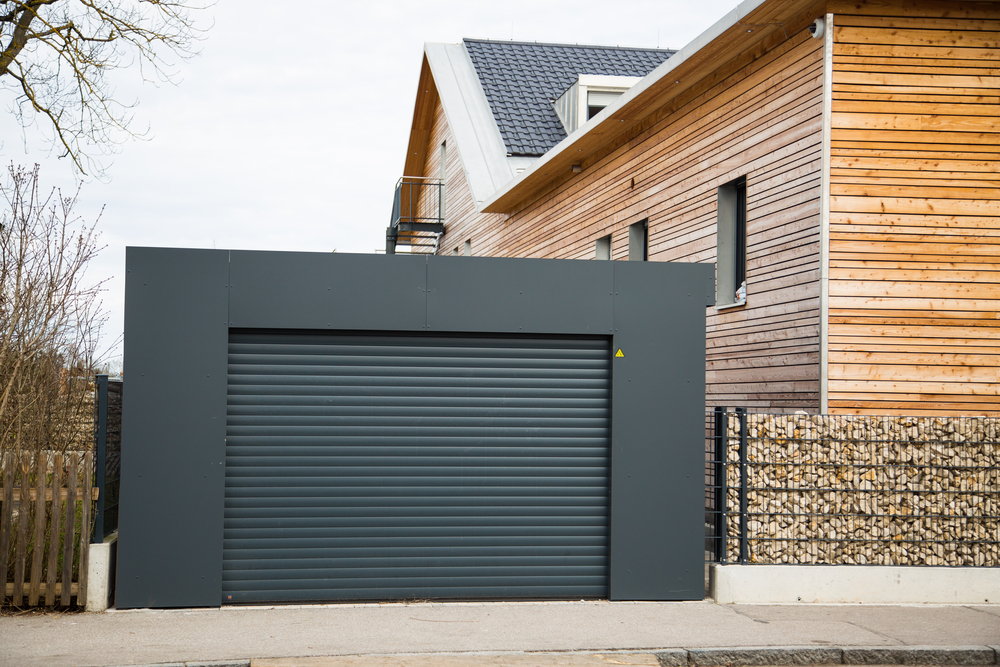 zwarte garagebox